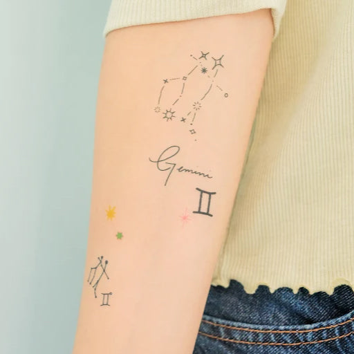 cute gemini sign tattoos